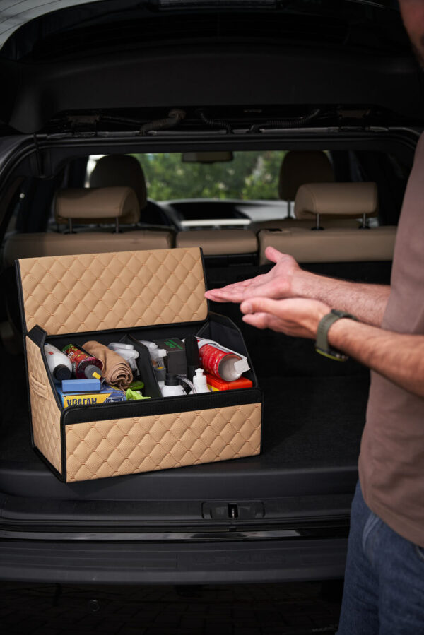 Органайзери для багажнику з еко шкіри